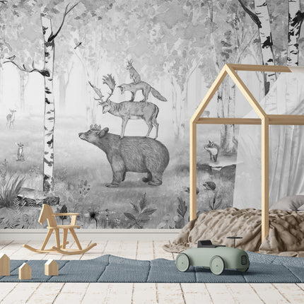 Bear King Wallpaper Mural