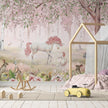 GDSE3121 Unicorn Forest Wallpaper Premium Peel and Stick Material 26in Wide x 6ft, 9 ft, 12ft, Pink Pink