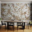 GDSE3162 Playful Monkey Wallpaper Premium Peel and Stick Material 26in Wide x 6ft, 9 ft, 12ft, White