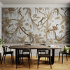 GDSE3162 Playful Monkey Wallpaper Premium Peel and Stick Material 26in Wide x 6ft, 9 ft, 12ft, White