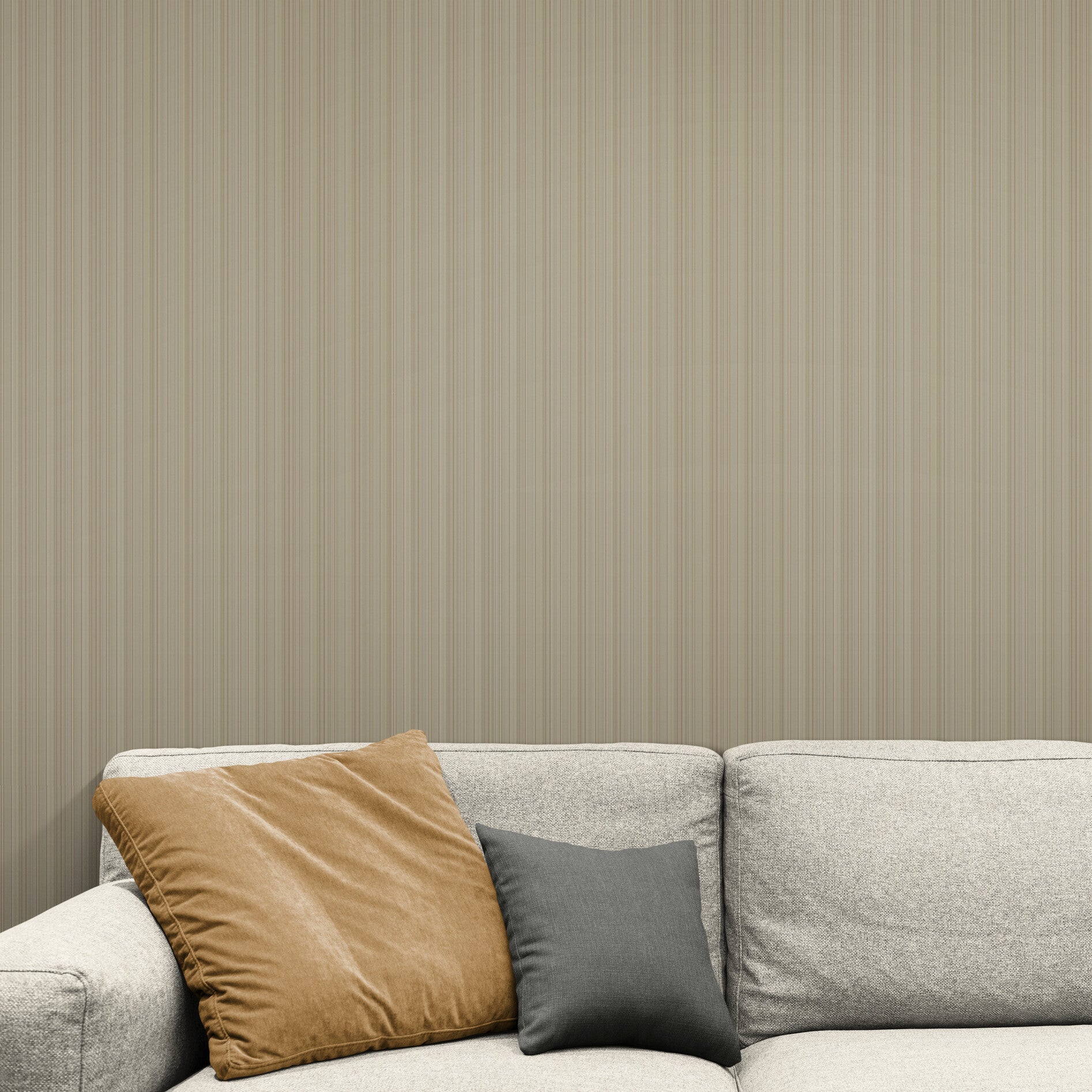 GP6004 Barcode Stripe Wallpaper Panels in Winter Cappuccino Brown