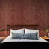 GE0022 Lenticular Foliage Endless Murals Maroon
