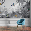 GDSE3030 Canopy Jungle Wallpaper Mural Premium Peel and Stick Material 26in Wide x 9 ft. Gray
