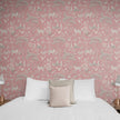 Sir Edward, Fantastic Forest in Vintage Pink Off White Gray Brown pattern