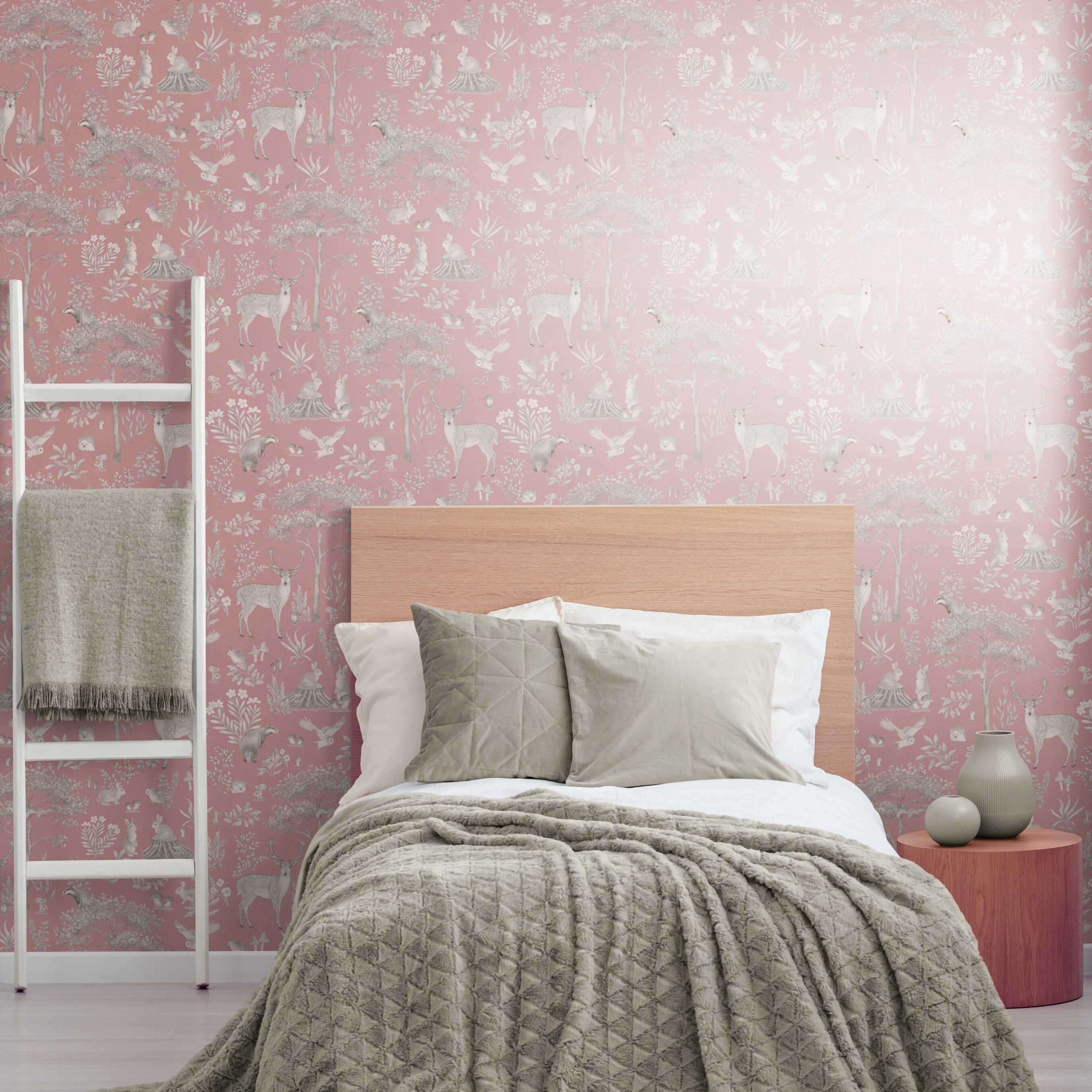 GDSE3273 Fantastic Forest Wallpaper Premium Peel and Stick Material 26in Wide x 9 ft. Vintage Green