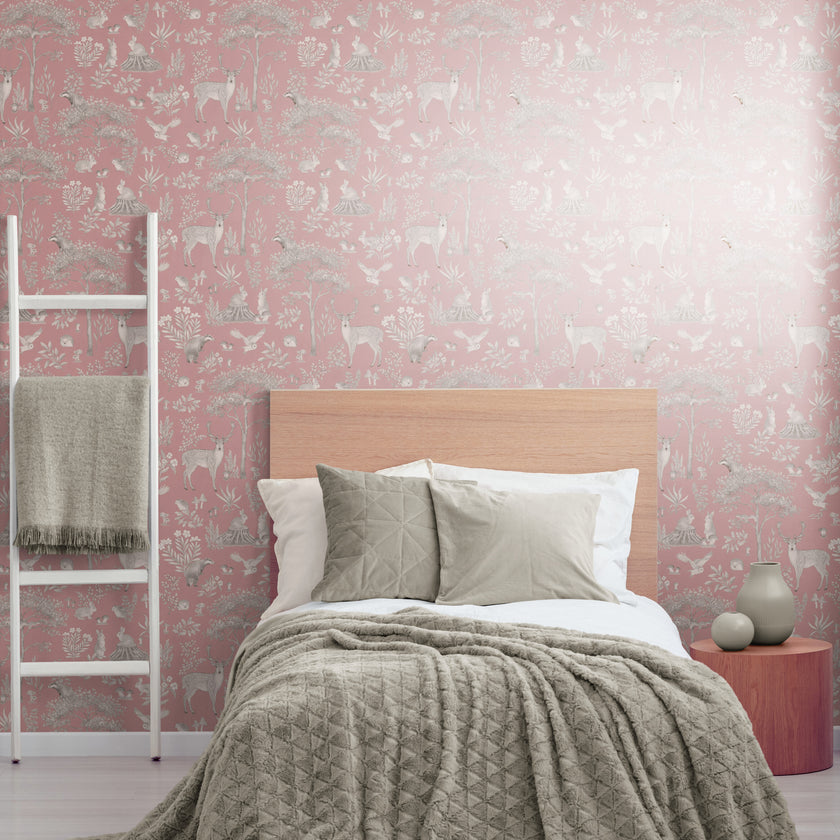 GDSE3273 Fantastic Forest Wallpaper Premium Peel and Stick Material 26in Wide x 9 ft. Vintage Green