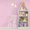 GW6003 Curvy Bristles Grace and Gardenia Strokes Pink Wallpaper Panel