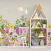 GE5041 Big Blooms Grace & Gardenia Endless Mural Beige Cream Multi-color