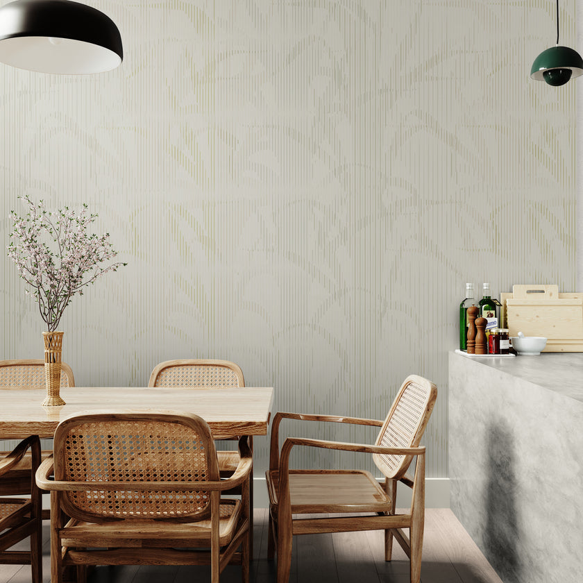 GE0022 Lenticular Foliage Endless Murals Maroon