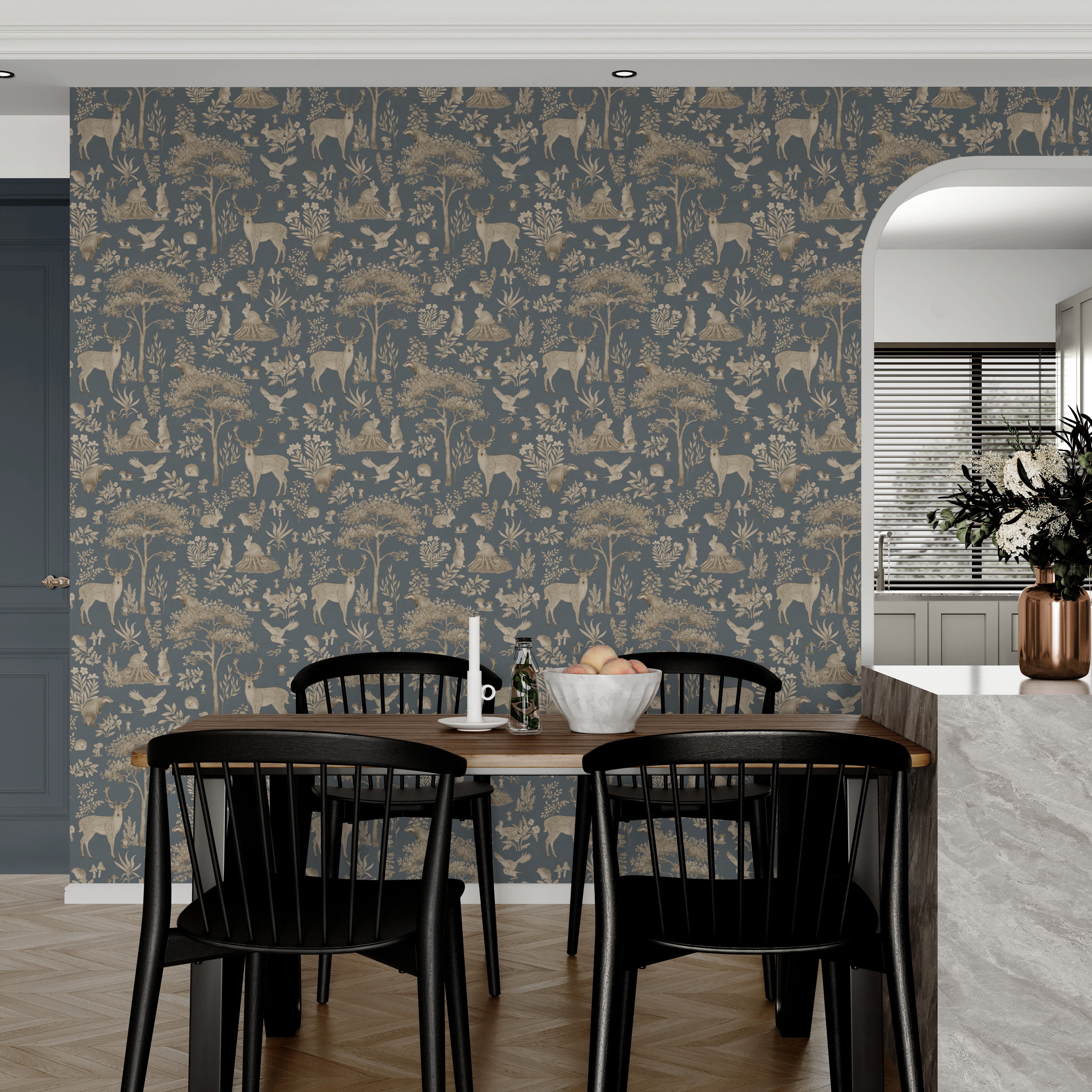 GDSE3273 Fantastic Forest Wallpaper Premium Peel and Stick Material 26in Wide x 9 ft. Vintage Green