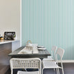 GP6006  Barcode Stripe Wallpaper Panels in Soft Teal