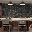 GDSE3172 Playful Robin Wallpaper Premium Peel and Stick Material 26in Wide x 6ft, 9 ft, 12ft, Black