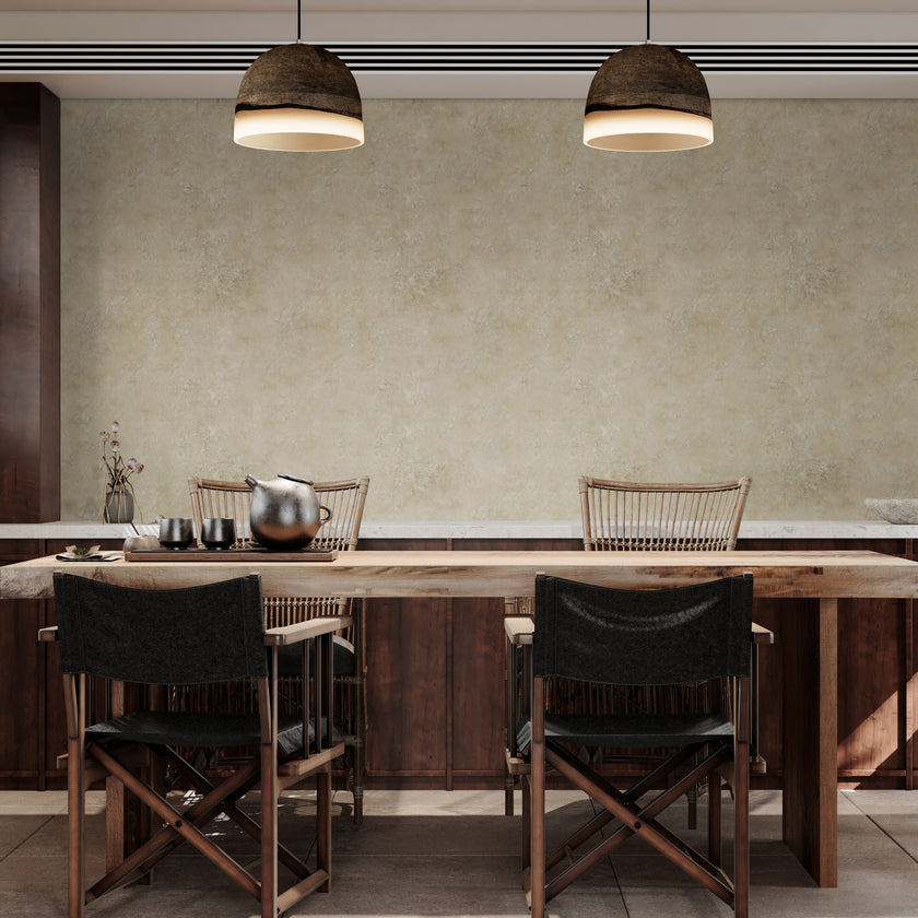 GW7110 Faux Travertine Texture Wallpaper Roll 19 inch Wide x 18 ft. Long Beige Gold Tan