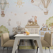 GDSE3560 City Cats Wallpaper Mural Premium Peel and Stick Material 26in Wide x 9 ft. Blue