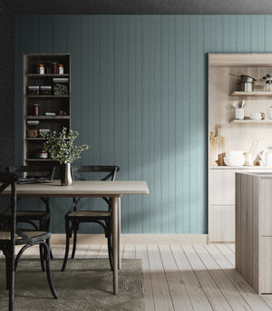GP6010 Dot and Drift Stripe Premium Peel and Stick Wallpaper Panel 26 Wide x 6 Ft High in Muted Blue