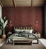 GE0022 Lenticular Foliage Endless Murals Maroon