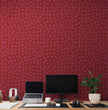 GP1007 Sweet Heart Hand Painted Hearts Premium Peel and Stick Wallpaper Panel 6 Ft High x 26 Wide in Red