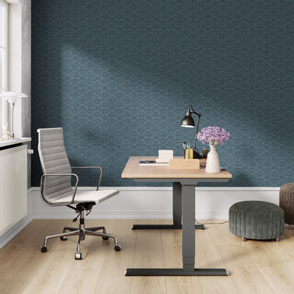Marina Makaron Wallpaper Panel in Blue Gray