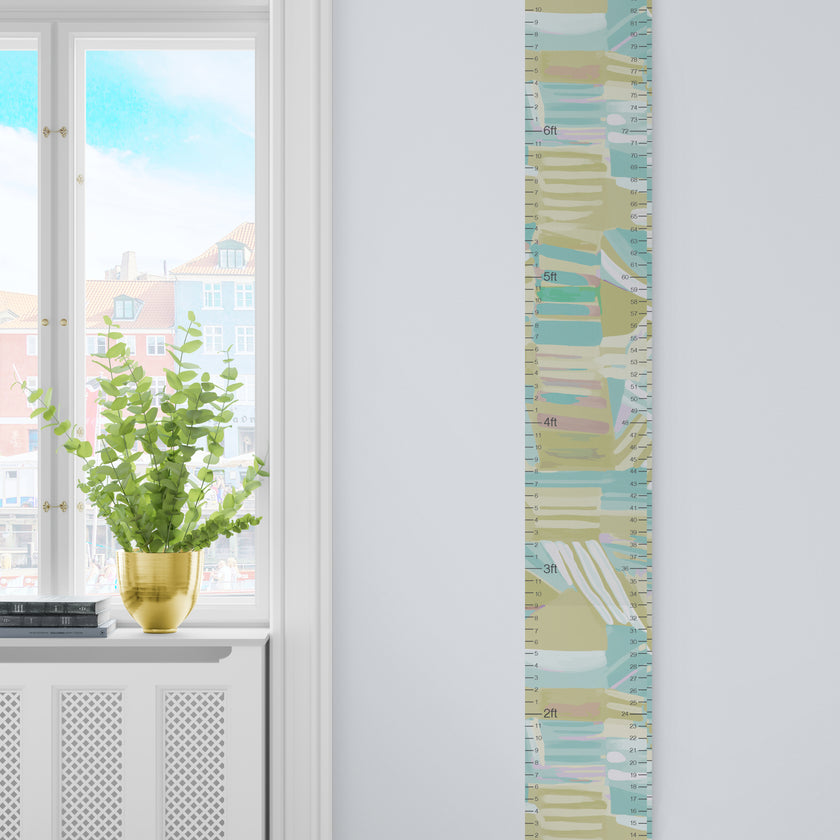 GA1007 Peel & Stick Growth Chart Expressive Abstract Lines Adult