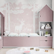 GDSE3089 Monochrome Forest Wallpaper Premium Peel and Stick Material 26in Wide x 9 ft. Pink