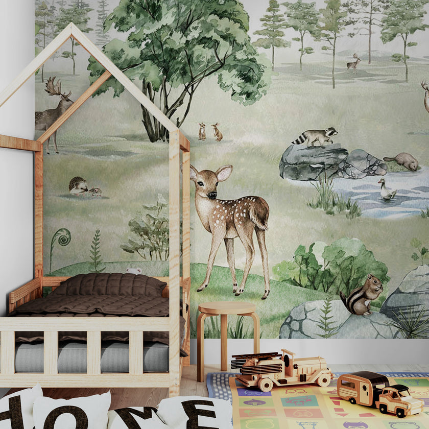 GDSE3041 Deer Forest Winter White