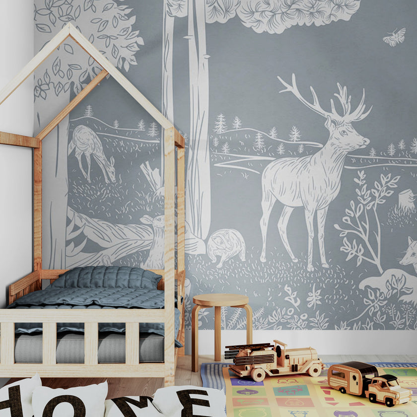 GDSE3081 Monochrome Forest Blue