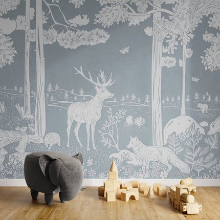 GDSE3081 Monochrome Forest Blue