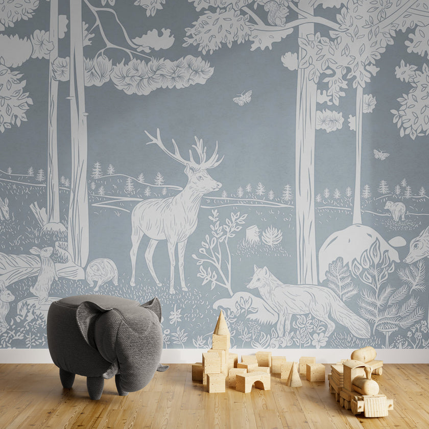 GDSE3081 Monochrome Forest Blue