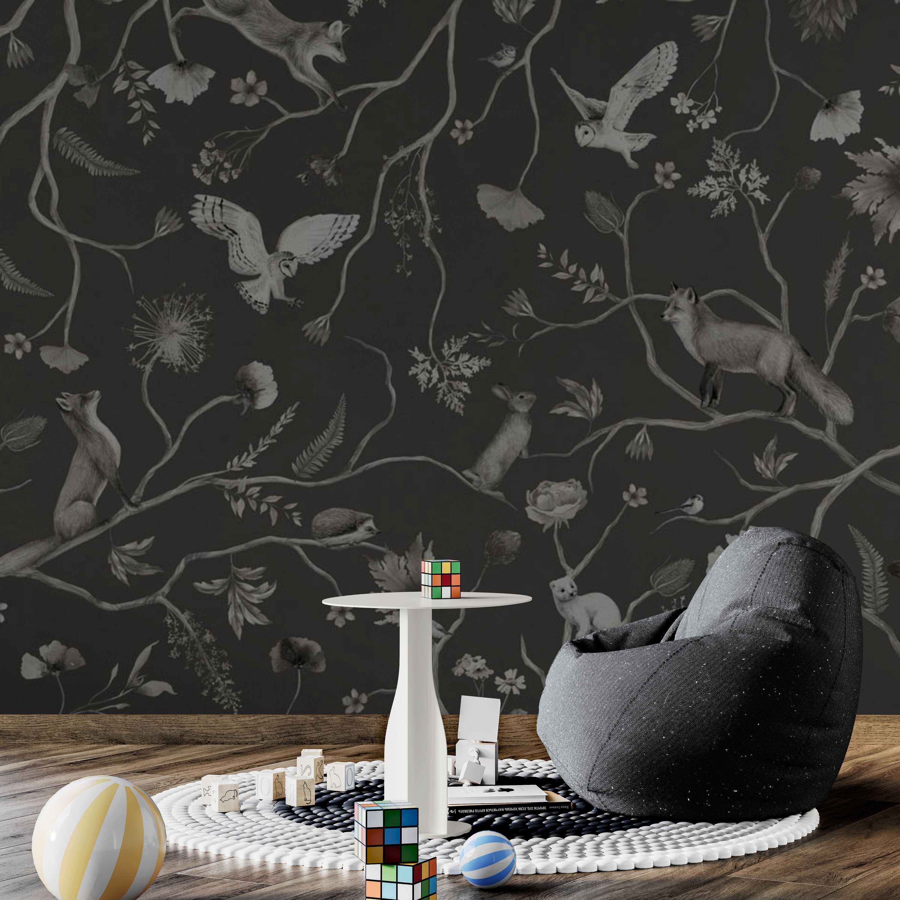 GDSE3143 Playful Forest Black