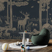 GDSE3083 Monochrome Forest Wallpaper Premium Peel and Stick Material 26in Wide x 9 ft. Light Brown