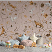 GDSE3148 Playful Forest Wallpaper Premium Peel and Stick Material 26in Wide x 6ft, 9 ft, 12ft, Taupe