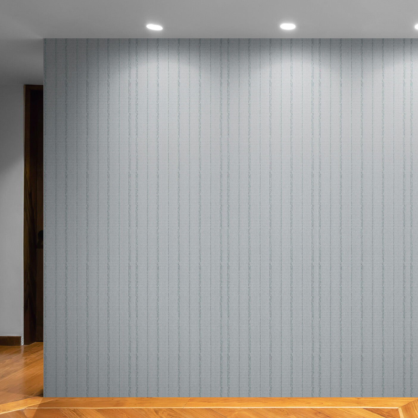 GP6010 Dot and Drift Stripe Premium Peel and Stick Wallpaper Panel 26 Wide x 6 Ft High in Muted Blue