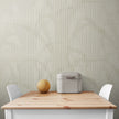GE0021 Lenticular Foliage Endless Mural Beige Tan kitchen