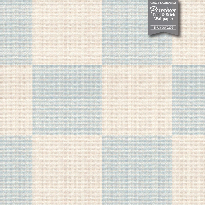 GW0203 Check Faux Grasscloth Plain Weave Texture Wallpaper Roll 19 inch Wide x 18 ft. Long in Pink White