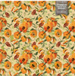 GDSL5030 Peaches Premium Peel and Stick Wallpaper Panel 26 inch Wide in Orange Green Tan