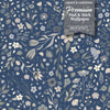 GP5011 Folk Florals Wallpaper Panels In Blue Gray