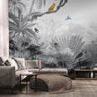 GDSE3030 Canopy Jungle Wallpaper Mural Premium Peel and Stick Material 26in Wide x 9 ft. Gray