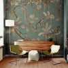 GDSE3160 Playful Monkey Wallpaper Premium Peel and Stick Material 26in Wide x 6ft, 9 ft, 12ft, Vintage Green