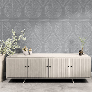 GDP5001 Accelerated Growth Premium Peel and Stick Wallpaper Panel 6 Ft High x 26 Wide in Soft Gray
