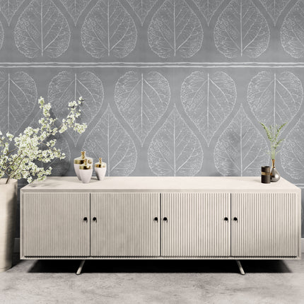 GDP5001 Accelerated Growth Premium Peel and Stick Wallpaper Panel 26 Wide in Multiple Sizes Soft Gray