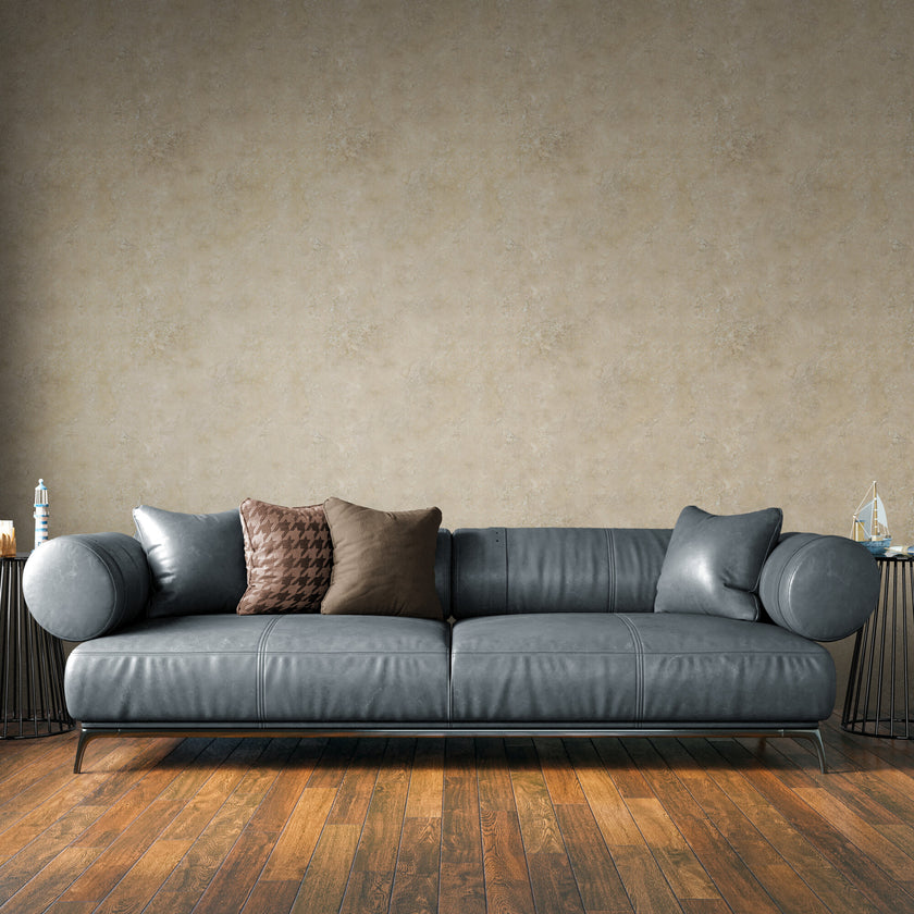 GW7110 Faux Travertine Texture Wallpaper Roll 19 inch Wide x 18 ft. Long Beige Gold Tan