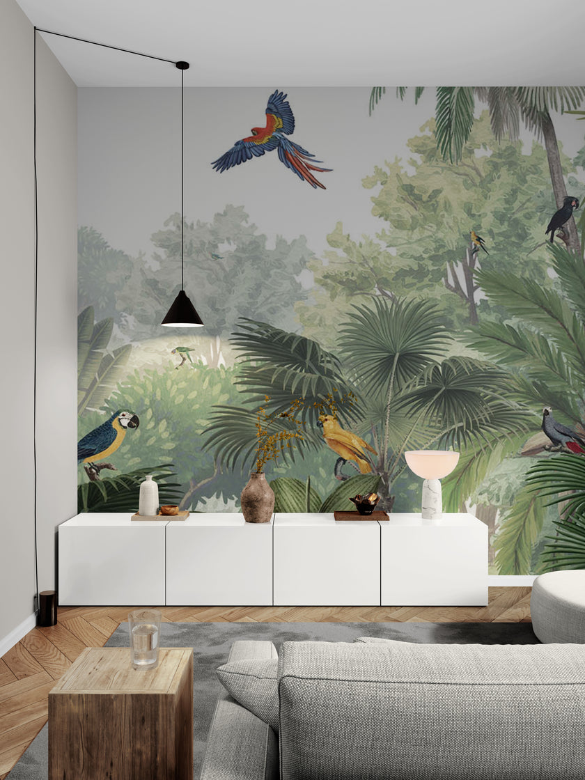 GDSE3031 Canopy Jungle Wallpaper Mural, Premium Peel and Stick Material 26in Wide x 9 ft. Multi-colored