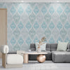 GW0174 Serene Stone Blue Paisley Wallpaper Panel