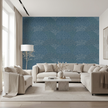 GE0002 Radial Escape Grace & Gardenia Endless Mural Navy