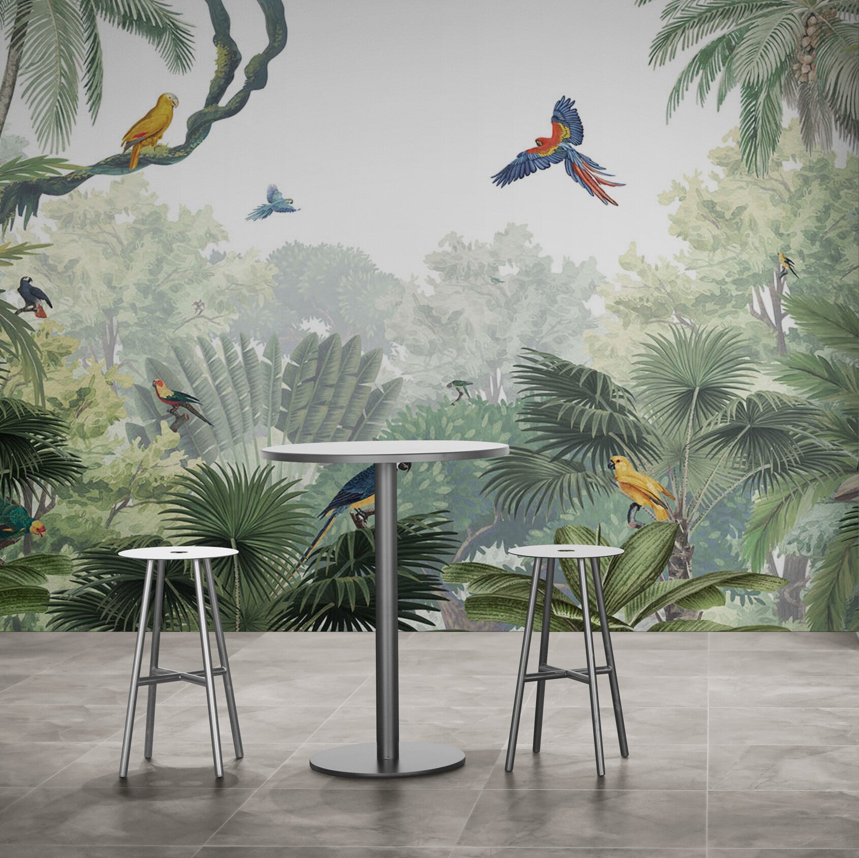 GDSE3032 Canopy Jungle Wallpaper Mural Premium Peel and Stick Material 26in Wide x 9 ft. Multi-colored Green