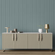 GP6011 Dot and Drift Stripe Premium Peel and Stick Wallpaper Panel 26 Wide x 6 Ft High in Beige