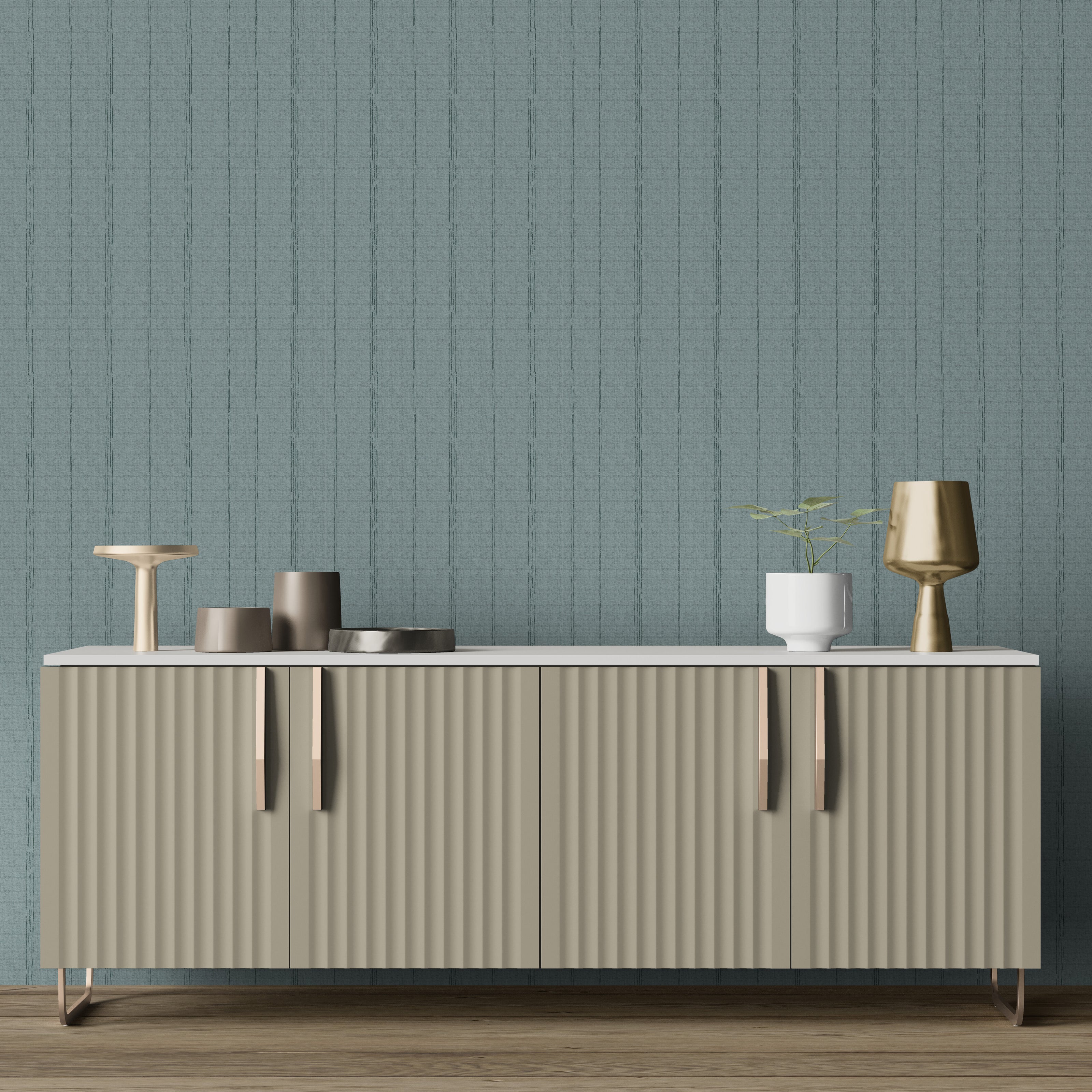 GP6011 Dot and Drift Stripe Premium Peel and Stick Wallpaper Panel 26 Wide x 6 Ft High in Beige