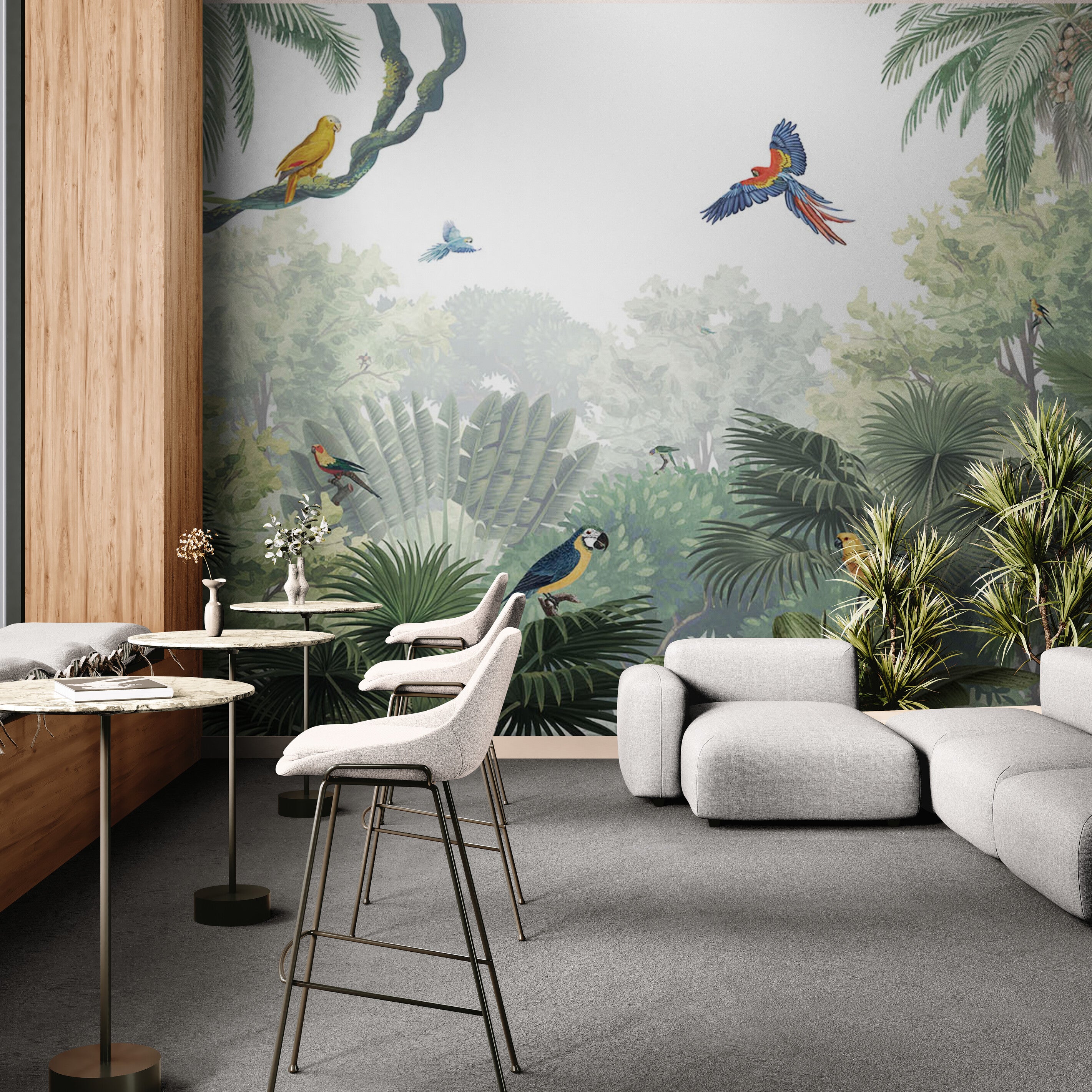 GDSE3031 Canopy Jungle Wallpaper Mural, Premium Peel and Stick Material 26in Wide x 9 ft. Multi-colored