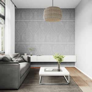 GDP5001 Accelerated Growth Premium Peel and Stick Wallpaper Panel 26 Wide in Multiple Sizes Soft Gray