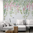 GE5120 Lush Wisteria Endless Mural (3) 26in wide panels x 108in Height Pink Green